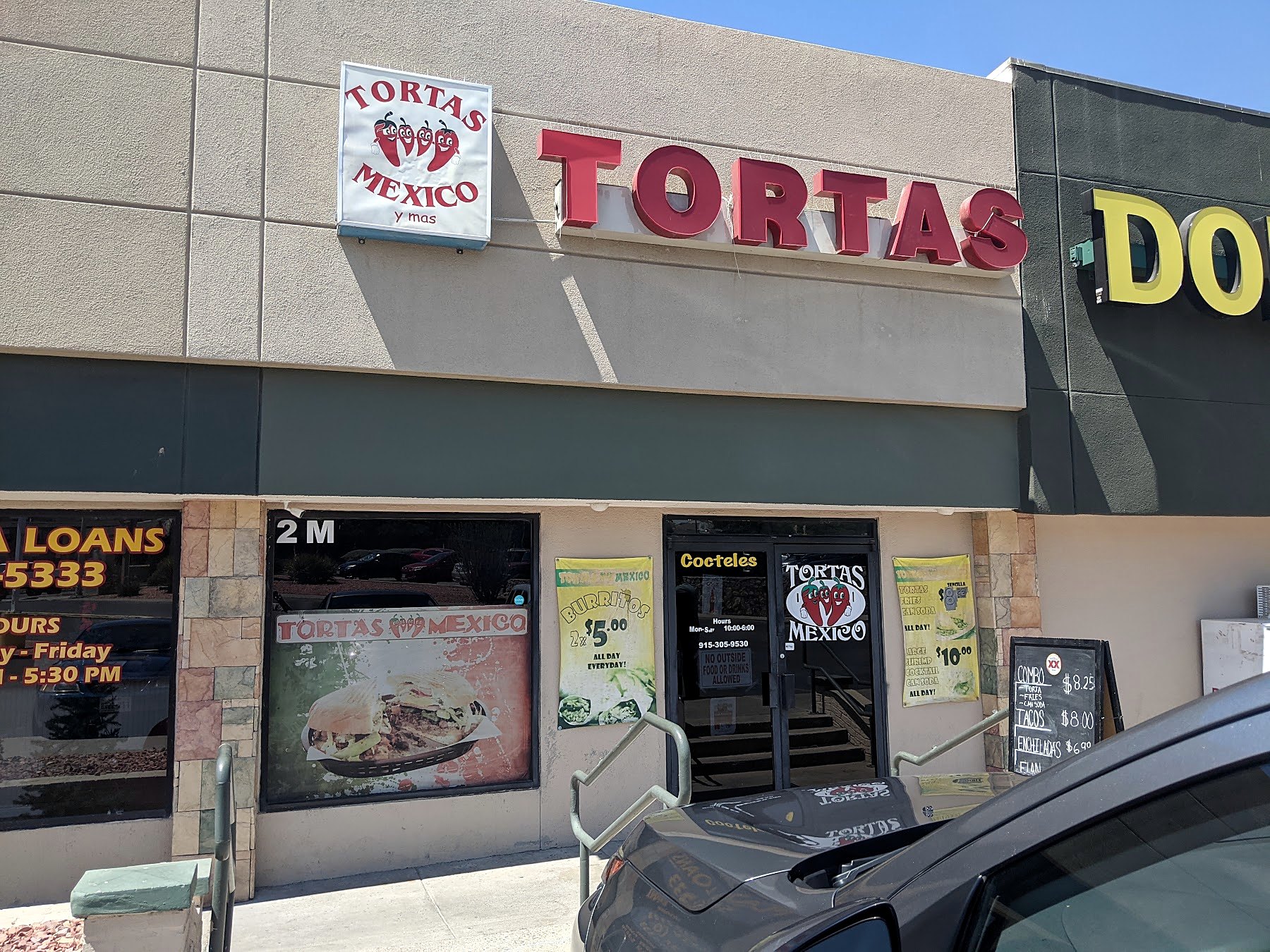 Tortas Mexico storefront